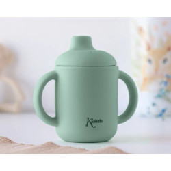 Taza de silicona sage con asas