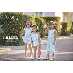Mono vichy con lazos color verde turquesa
