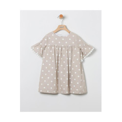 Vestido Topo Blancos