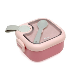 Caja almuerzo rosa con...