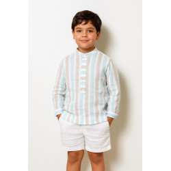 Conjunto de niño de lino a...