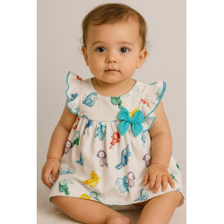 Vestido estampado con...