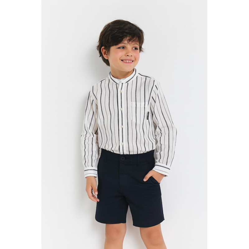 Conjunto niño elegante rayas marino