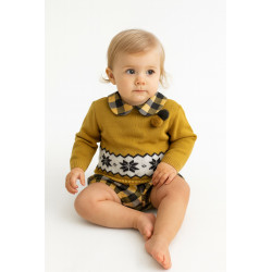 Conjunto pantalón tela cuadros