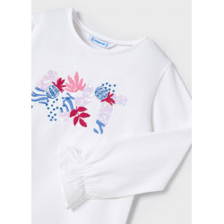 Camiseta manga larga bordados niña
