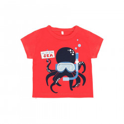 Camiseta punto "pulpo" de bebé