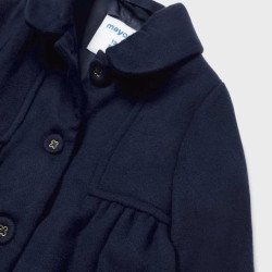 Abrigo paño azul marino