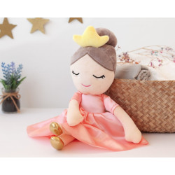 Princesa rosa de peluche