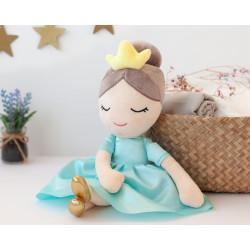 Princesa azul de peluche